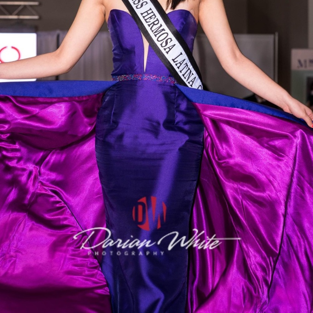 Purple prom dress - Picture 5 of 8
